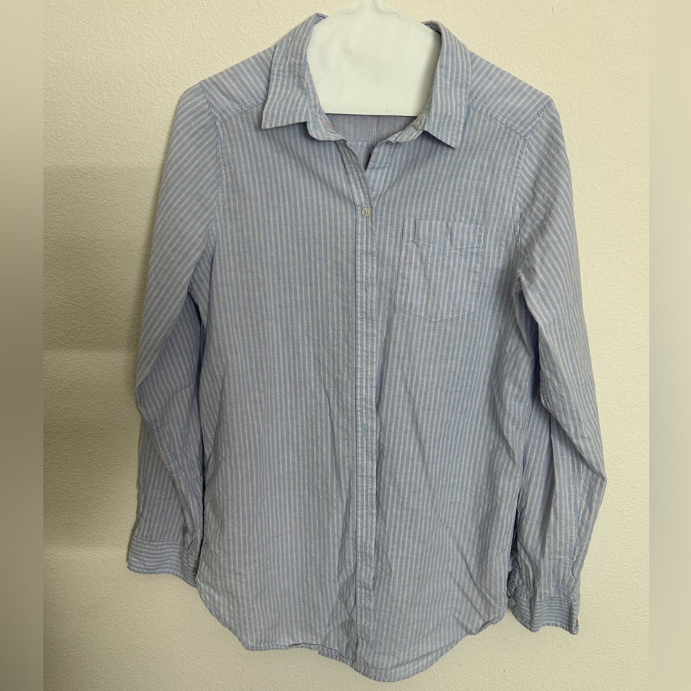 H&M Women’s Cotton Striped Button-down Size 6